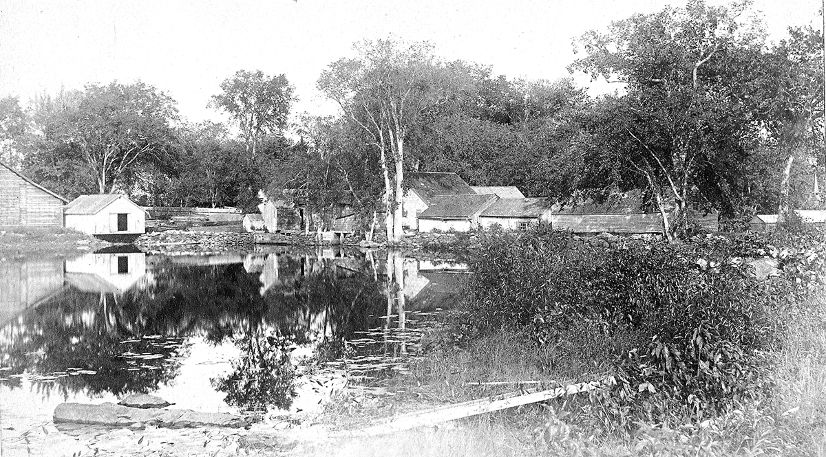 Sawin's Mill & Pond Looking East